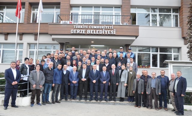 Nazım Maviş Tebrik Ziyareti Gerze Belediyesi