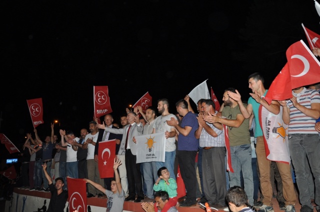 24 Haziran Seçimi Ak Parti MHP Kutlama