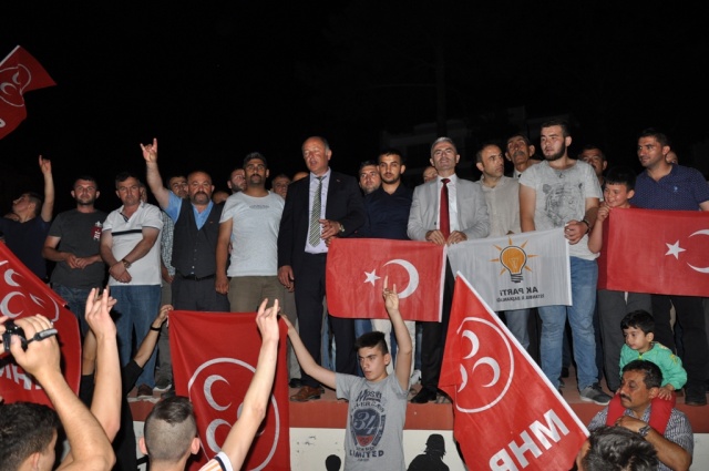 24 Haziran Seçimi Ak Parti MHP Kutlama