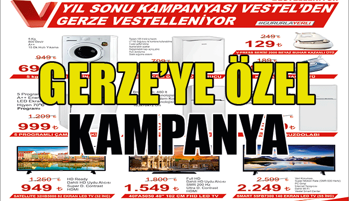 VESTEL'den Gerze'ye Özel %50 İndirim