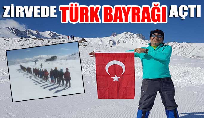 Gerzeli Sporcu Zirvede Türk Bayrağı Açtı
