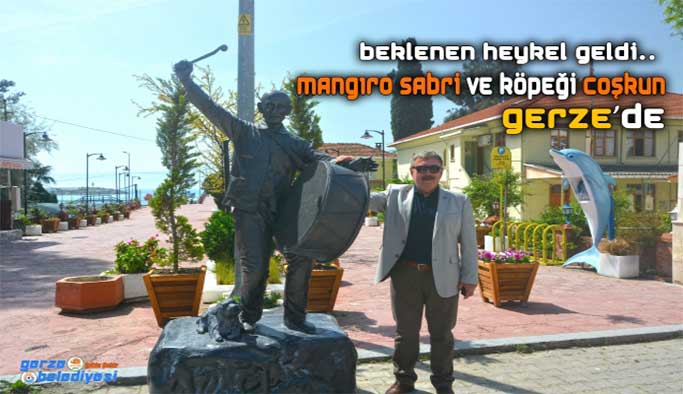 Mangıro Sabri'nin heykeli İskele'de...