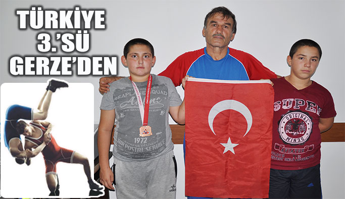 Gerzeli güreşçi Türkiye 3.’sü oldu