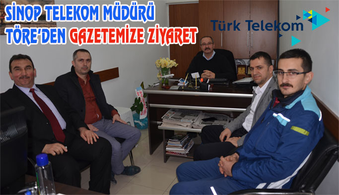 Sinop Telekom Müdüründen Gazetemize Ziyaret