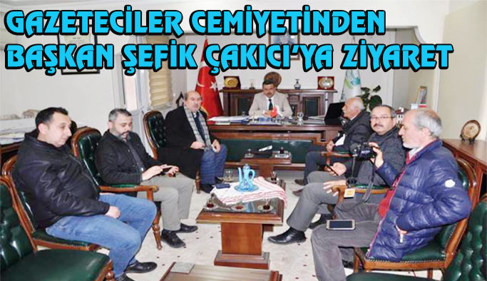 Sinop 15 Eylül Gazeteciler Cemiyetinden Başkan Çakıcı'ya Ziyaret
