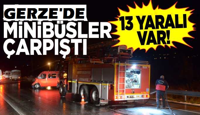 Yaykıl'da ki Kaza'da 13 Kişi Yaralandı