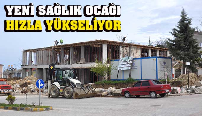 Yeni sağlık ocağı inşaatında ikinci kata başlandı
