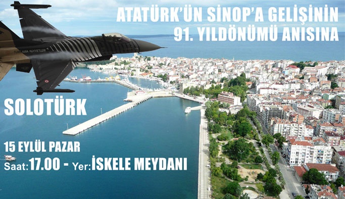 Atatürk'ün Sinop'a Gelişinin 91. Yıldönümü Etkinlik Programı