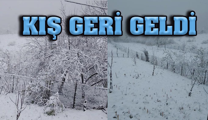 Gerze'ye Kış Geri Geldi
