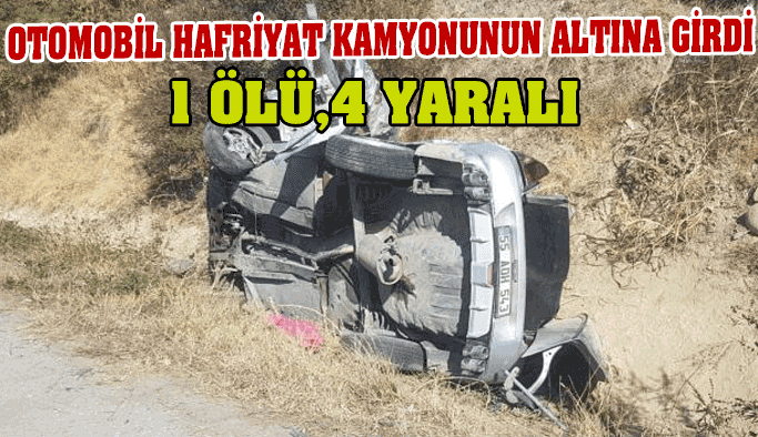 Durağan'da feci kaza: 1 ölü 4 yaralı