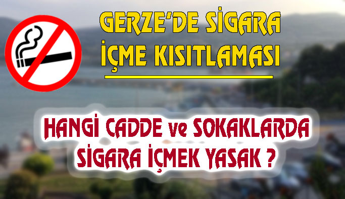 Gerze'de Sigara Kısıtlaması Getirilen Noktalar Belirlendi