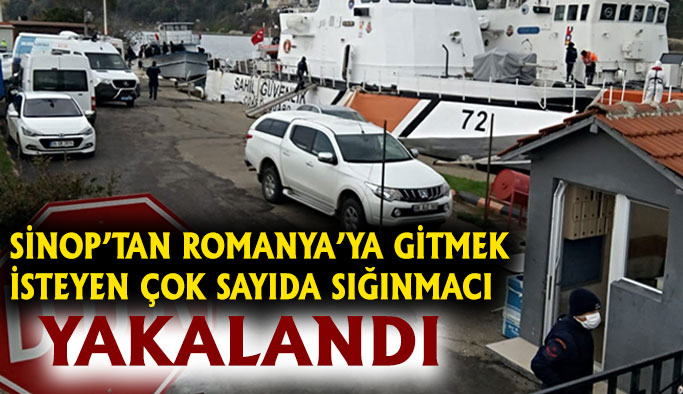 Sinop açıklarında çok sayıda kaçak göçmen yakalandı