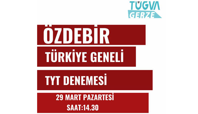 TÜGVA'dan Ücretsiz TYT Deneme Sınavı : Son Başvuru Bugün