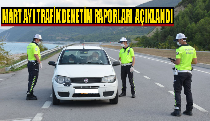 Sinop’ta Mart ayı trafik denetimleri