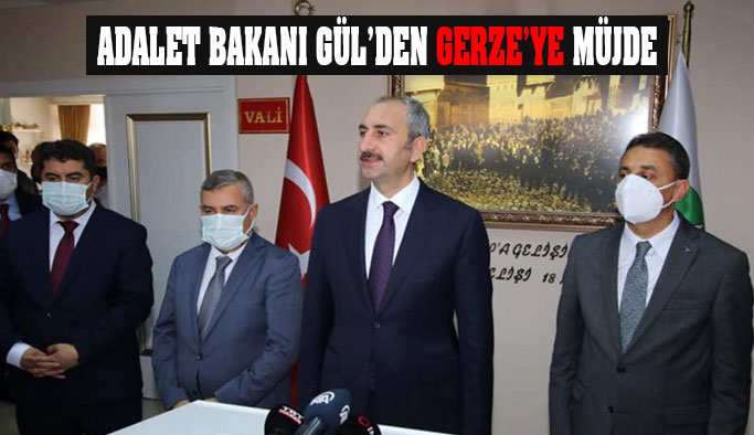 Adalet Bakanı Gül'den Gerze'ye Adalet Sarayı Müjdesi
