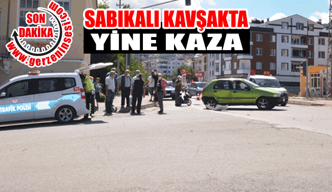 Sinop Caddesi üzerindeki sabıkalı kavşakta kaza!