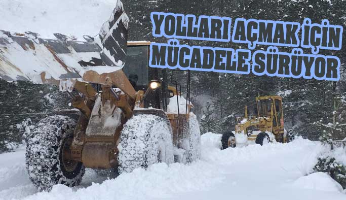Gerze’ de 27 köy yolu ulaşıma kapalı
