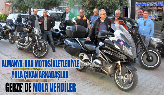 Almanya'dan Yola Çıkan Türk Harleyciler Gerze'de