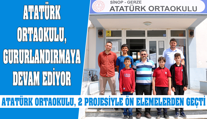 Atatürk Ortaokulu, ilçemizi gururlandırmaya devam ediyor