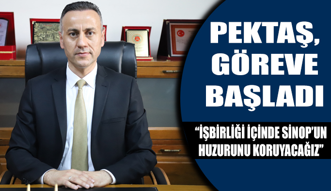 Sinop Cumhuriyet Başsavcısı Mesut Pektaş, Göreve Başladı