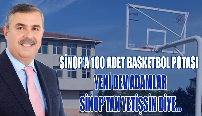 Sinop’a 100 Adet Basketbol Potası