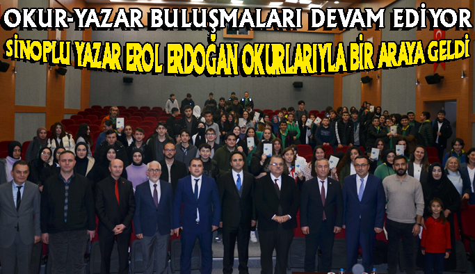 Sinoplu yazar, Gerzeli öğrencilerle bir araya geldi