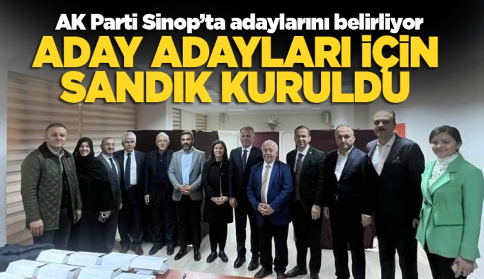 Sinop AK Parti'de aday adayları için yoklama