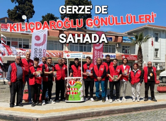 'Kılıçdaroğlu Gönüllüleri' Gerze Sokaklarında