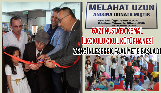 Gazi Mustafa Kemal İlkokulu, Okul Kütüphanesi açıldı