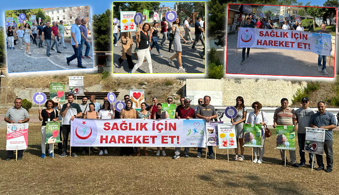 ‘Sağlıklı Yaşayan Türkiye’ dediler, yürüyüş etkinliği düzenlediler