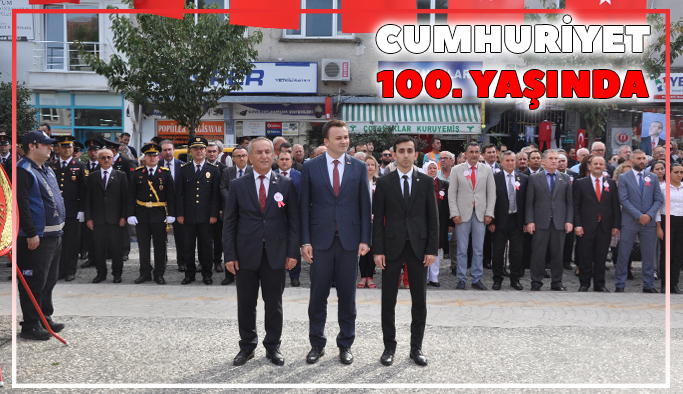 Gerze’de, 29 Ekim Cumhuriyet Bayramı çelenk töreni