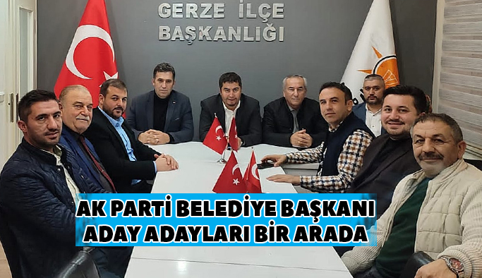 AK Partili belediye başkanı aday adayları bir arada