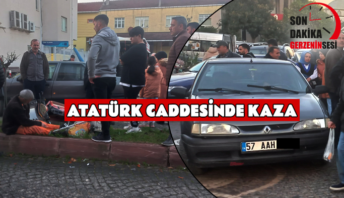 Atatürk Caddesinde kaza: 1 yaralı