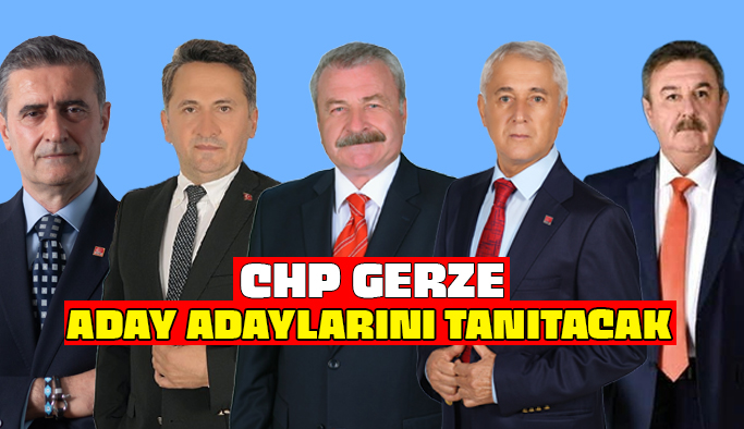 CHP Gerze aday adaylarını tanıtacak