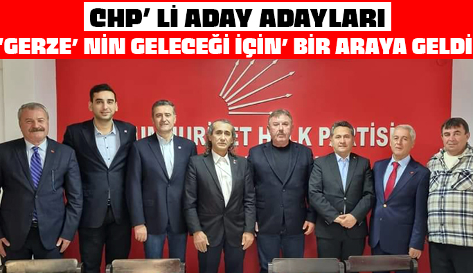 Gerze’ ye talip CHP'li Aday Adayları bir arada