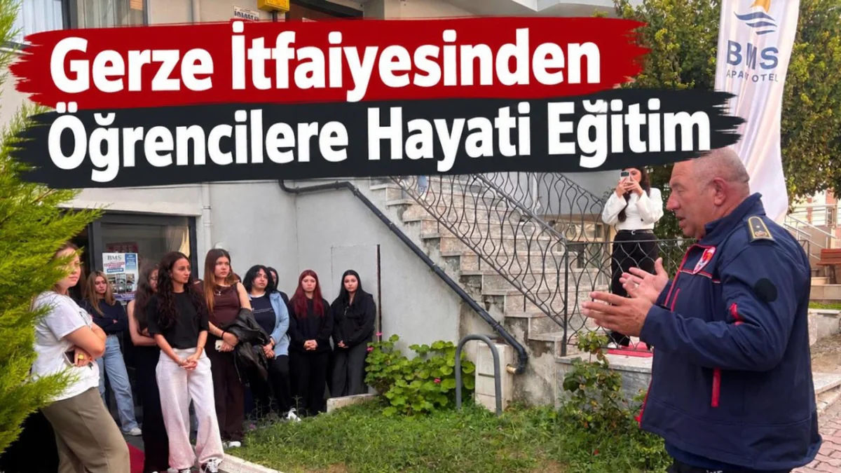 Gerze’de Öğrencilere Yangın Tatbikatı ve Güvenlik Eğitimi Verildi