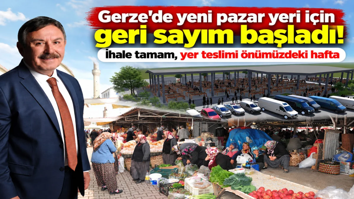 Gerze’de Yeni Pazar Yeri İçin Geri Sayım Başladı!