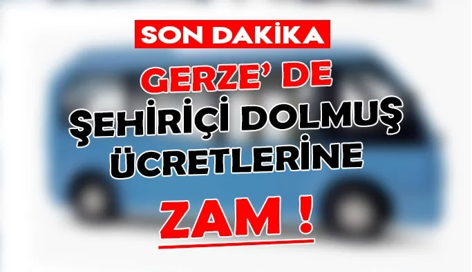Gerze’de Dolmuş Ücretlerine Yeni Zam: İndi-Bindi 40 TL Oldu