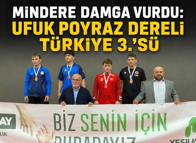 Gerzeli Güreşçi Ufuk Poyraz Dereli Türkiye Üçüncüsü Oldu