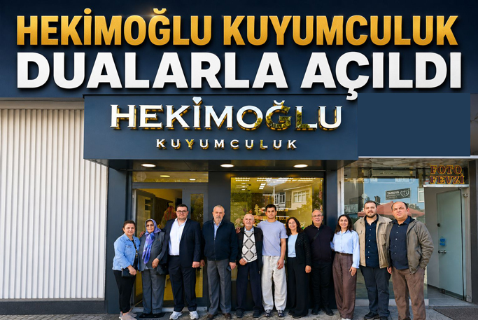 Gerze' de Hekimoğlu Kuyumculuk hizmete açıldı