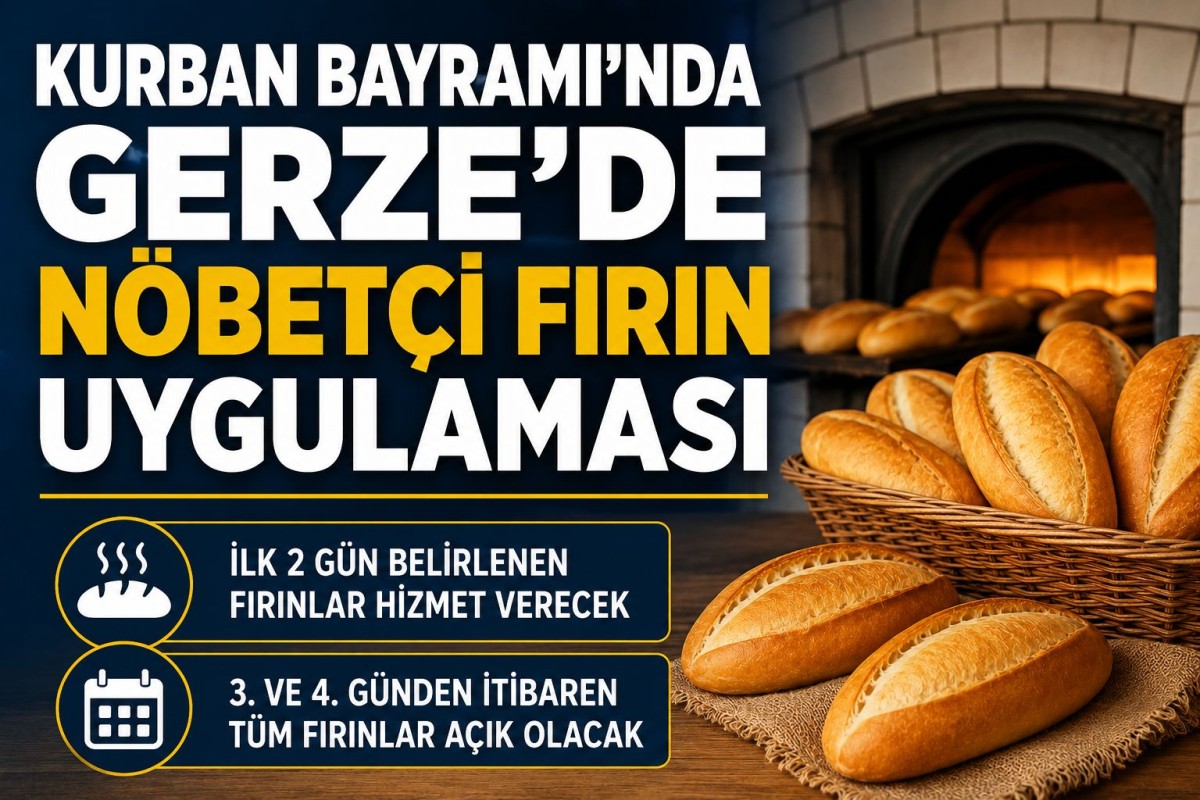 Kurban Bayramı’nda Gerze’de Nöbetçi Fırın Uygulaması