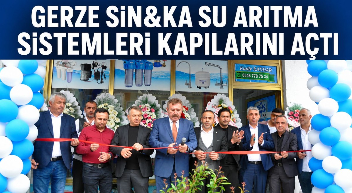 Gerze’de Su Arıtma Sistemleri Mağazası Hizmete Açıldı 