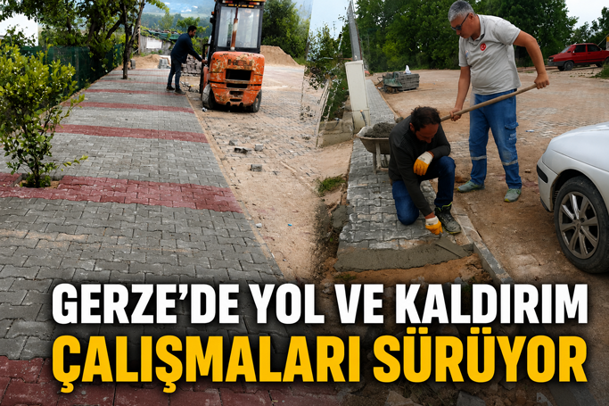 Gerze Belediyesi Fen İşleri Ekiplerinden İlçe Genelinde çalışma