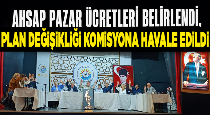 Gerze Belediye Meclisi Haziran Gündemini Görüştü