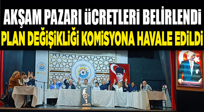 Gerze Belediye Meclisi Haziran Gündemini Görüştü