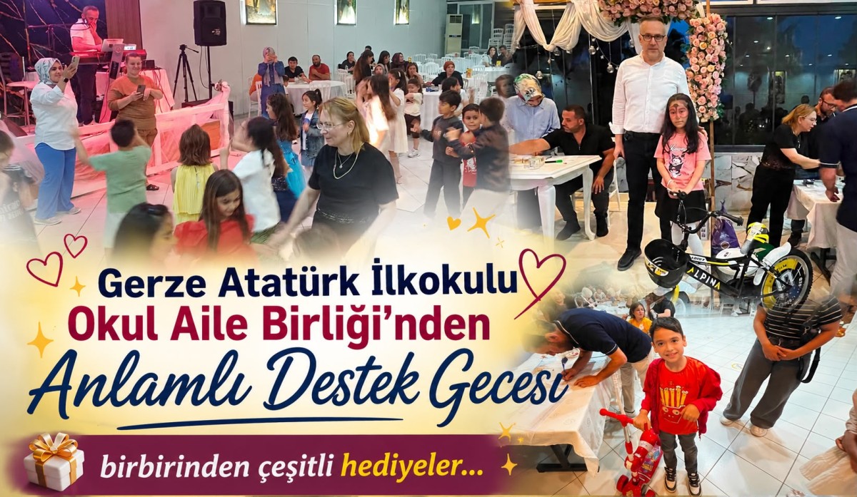 Gerze Atatürk İlkokulu Okul Aile Birliği’nden Anlamlı Destek Gecesi