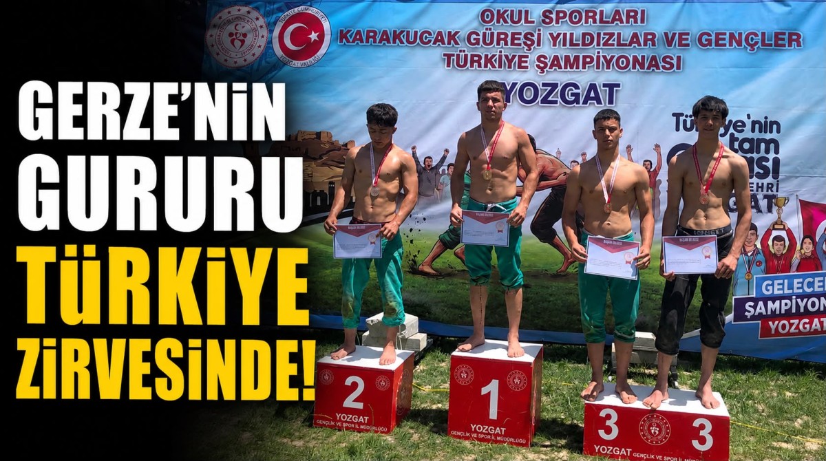 Gerzeli Güreşçiler Türkiye Kürsüsünde