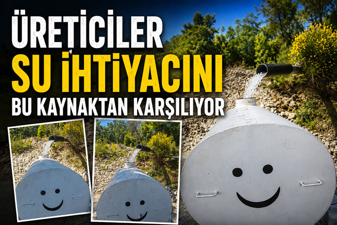 T' lerden Dökülen Su Çiftçilere Umut Oldu