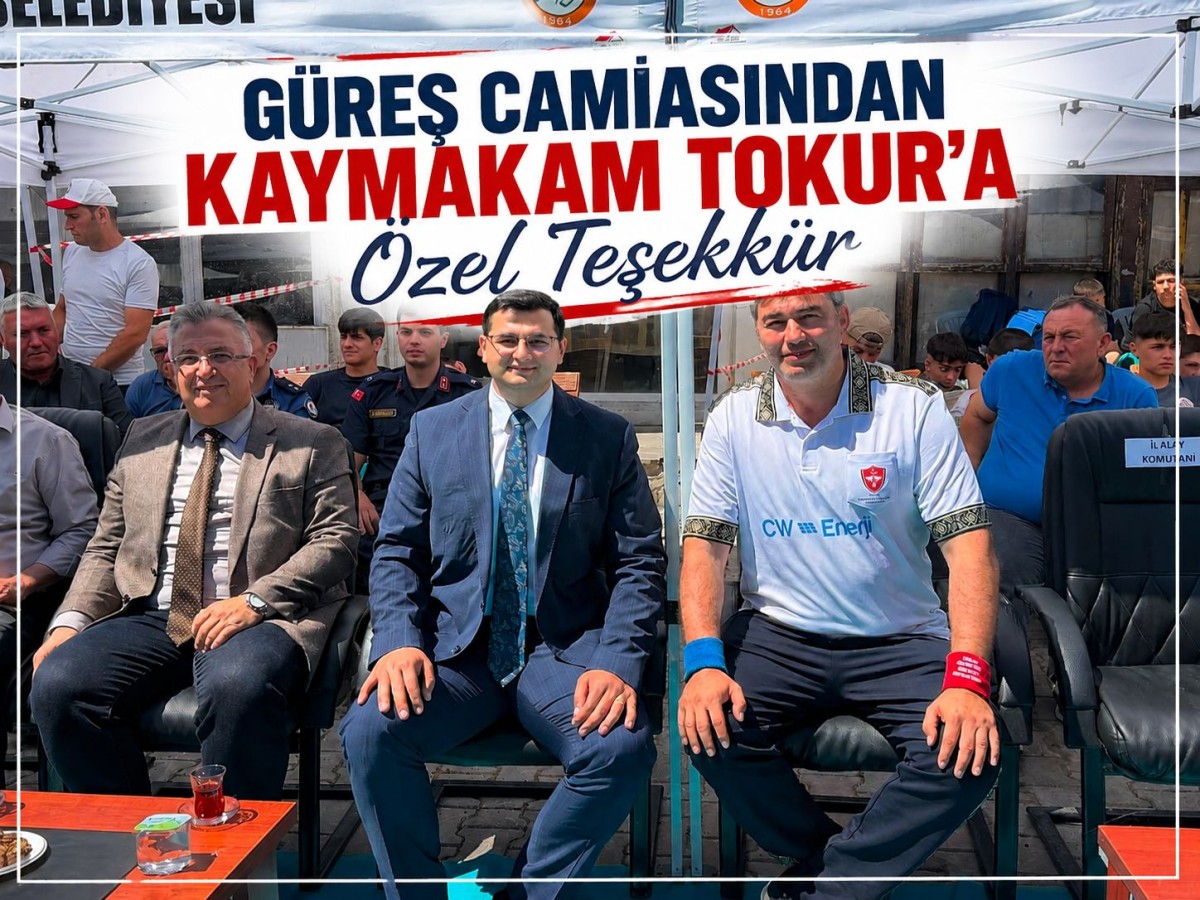 Güreş Camiasından Gerzeli Kaymakam Serkan Tokur’a Teşekkür