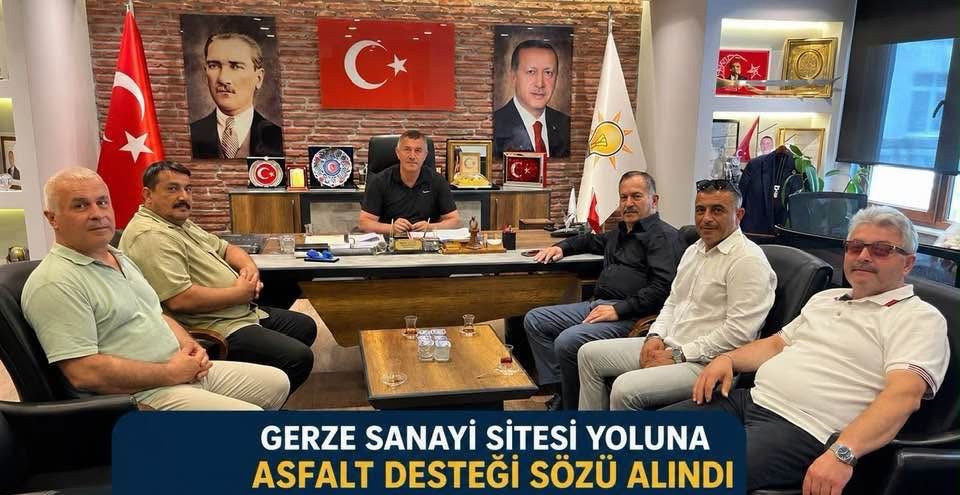 Gerze Sanayi Sitesi Yoluna Asfalt Desteği Sözü